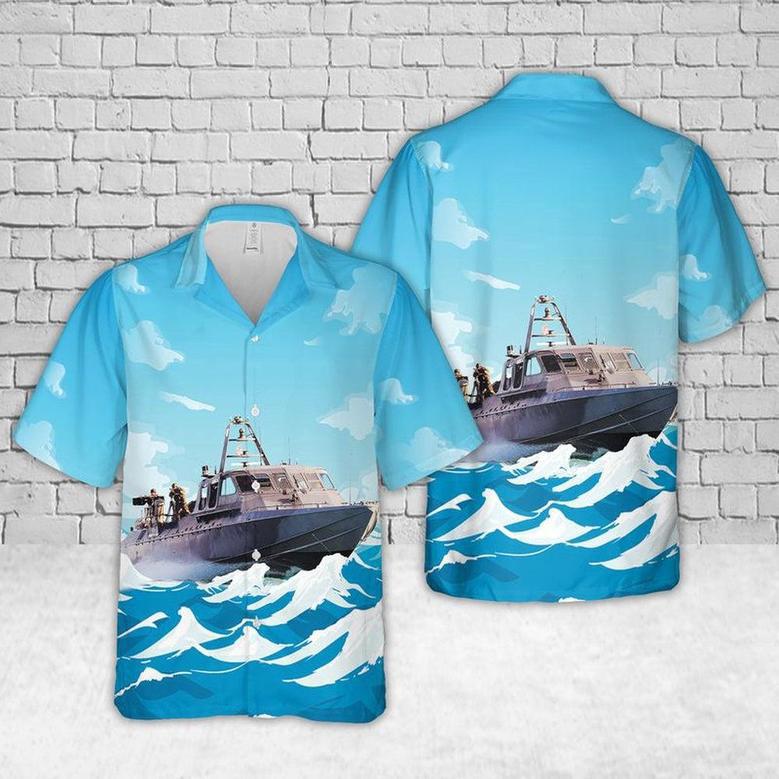 Us Navy Hawaiian Shirt, Us Navy Mark V Soc (Special Operations Craft) Hawaiian Shirt, Military Hawaiian Shirt