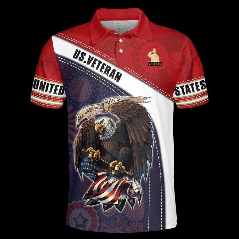 Veteran Polo Shirt, All Gave Some Some Gave All Independence Day Unisex Polo Shirt