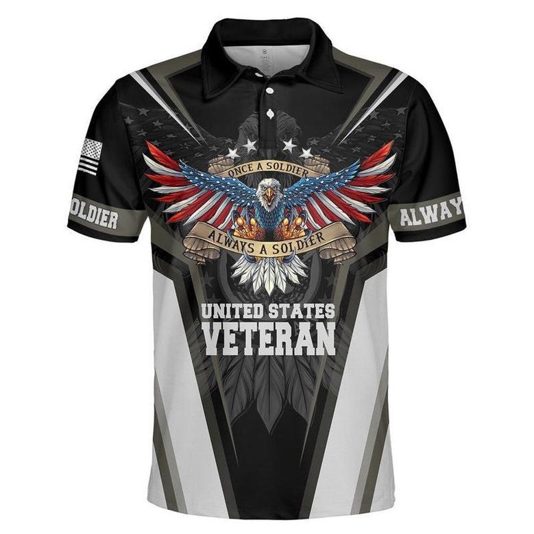 Veteran Polo Shirt, Once A Soldier Always A Soldier Unisex Polo Shirt