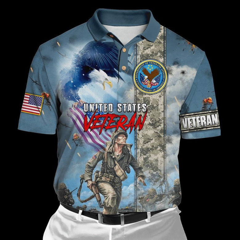 Veteran Polo Shirt, Premium Us Veteran Polo Shirts