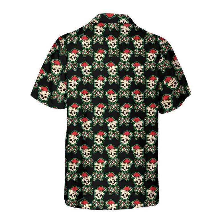 Vintage Pirate Santa Skull Hawaiian Shirt, Xmas Hawaiian Shirts