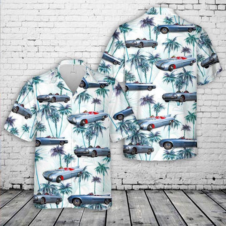 1956 Pontiac Club De Mer Hawaiian Shirt For Men, Classic Car Hawaiian Shirt, Vintage Car Shirt Summer Gifts