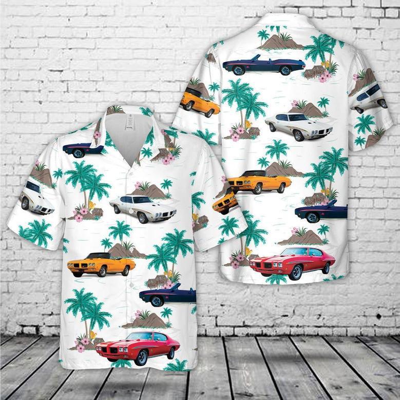 1970 Pontiac Gto 'Judge' Hawaiian Shirt For Men, Classic Car Hawaiian Shirt, Vintage Car Shirt Summer Gifts