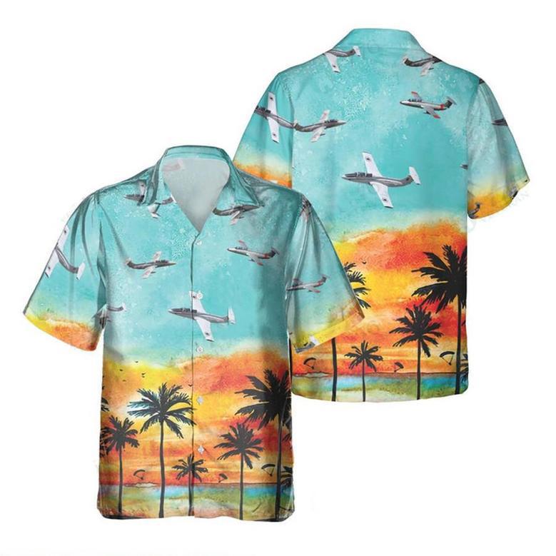 Aero Delfin Hawaiian Shirt, Hawaiian Shirt For Men Dad Veteran, Patriot Day Summer Gifts