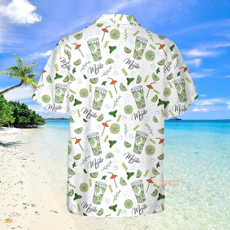 Amazing Mojito Green White Aloha Hawaiian Shirts For Men And For Women Summer Gifts