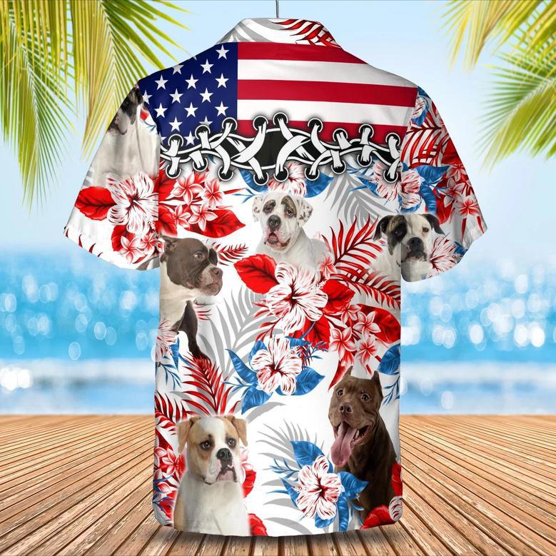 American Bulldog Hawaiian Shirt, Summer Aloha Shirt, Men Hawaiian Shirt, Women Hawaiian Shirt Summer Gifts