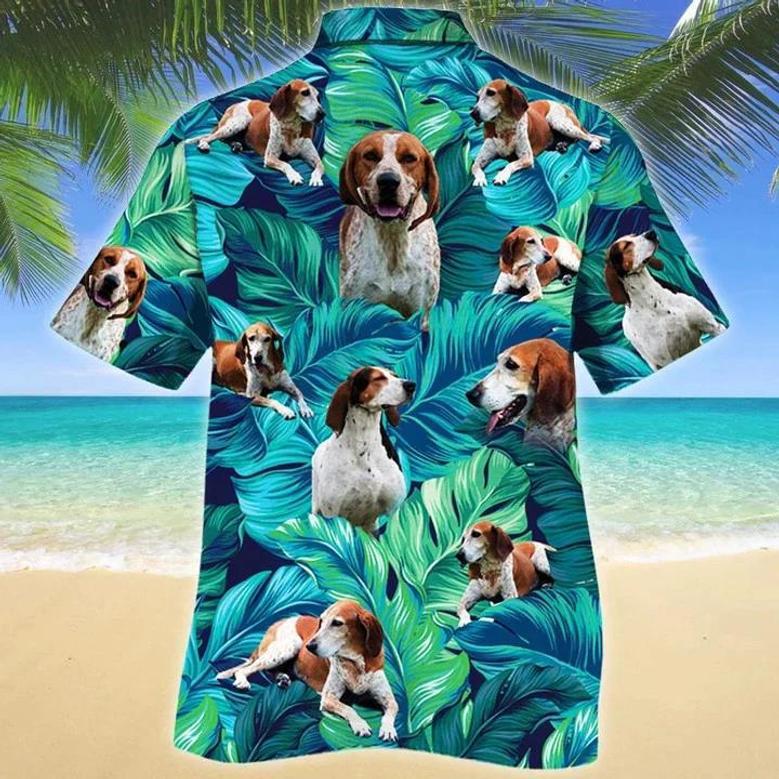 American English Coonhound Dog Lovers Gift Summer Beach Palm Tree Hawaiian Shirt Summer Gifts