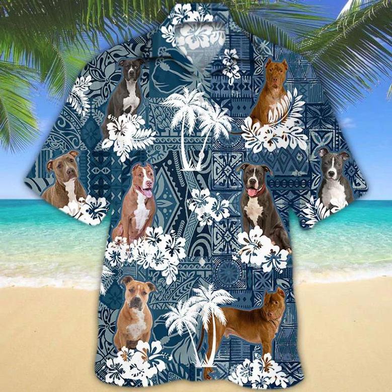 American Pit Bull Terrier Hawaiian Shirt Summer Gifts