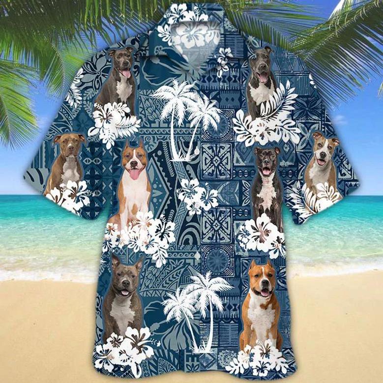 American Staffordshire Terrier Hawaiian Shirt Summer Gifts