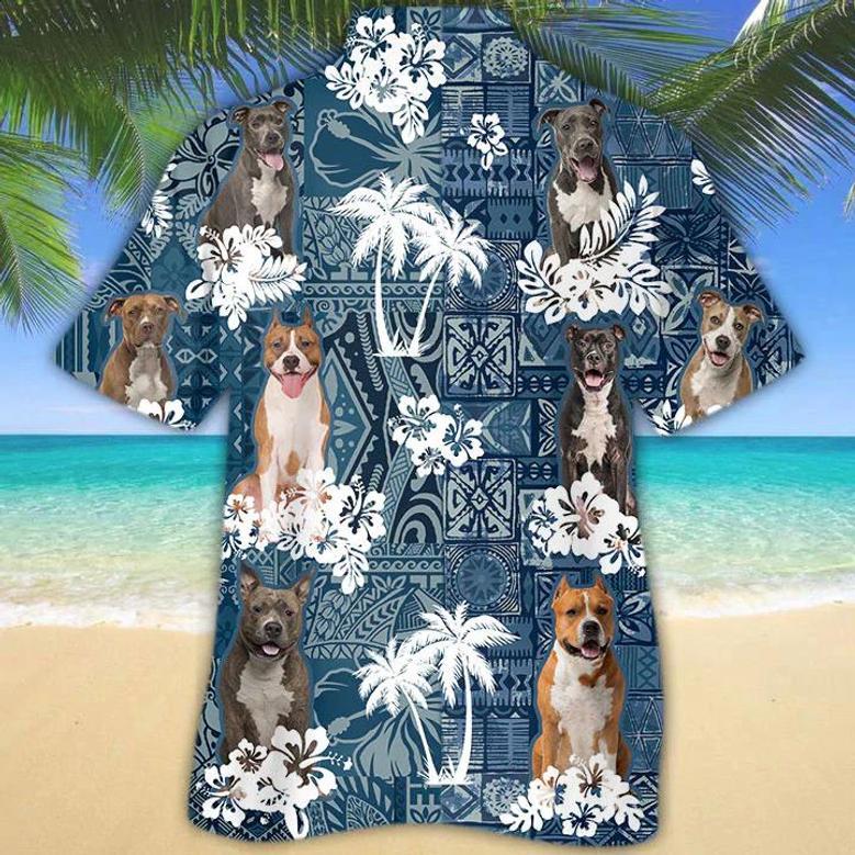 American Staffordshire Terrier Hawaiian Shirt Summer Gifts