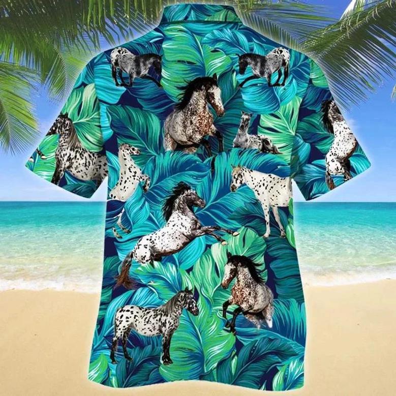 Appaloosa Horse Lovers Summer Beach Palm Tree Hawaiian Shirt, Summer Hawaii Shirt Family Shirt Summer Gifts