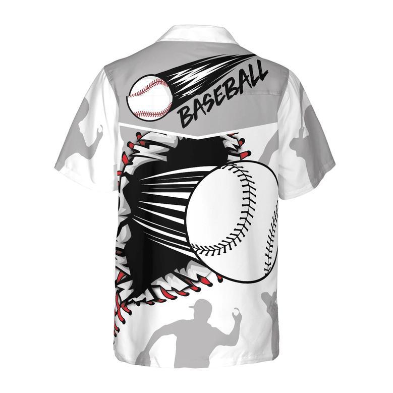 Baseball Wear Out Pattern Hawaiian Shirt, Gift For Baseball Lover Summer Gifts