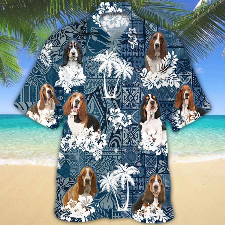 Basset Hound Hawaiian Shirt Summer Gifts