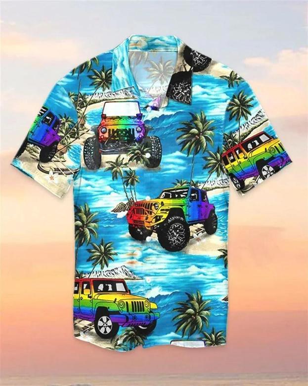 Beach Shirt Hawaii Shirt Jee Car Lgbt Beach , Aloha Shirt For Gaymer, Aloha Shirt Unisex Hawaiian Shirt Aloha Shirt