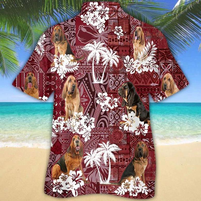 Bloodhound Hawaiian Shirt, Gift For Dog Lover Shirts, Animal Summer Shirts, Hawaiian Shirt Men Summer Gifts