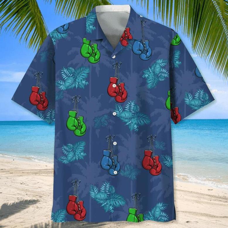 Boxing Nature Flower For Men, Boxing Player Shirt, Boxing Gifts Unisex Hawaiian Shirt Aloha Shirt