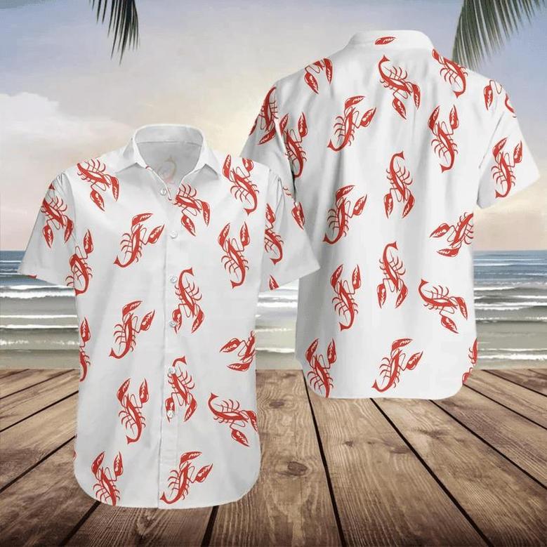 Bright Blue Lobster , Unique Blue Lobster Shirt For Men & Women, Gift For Lobster Lovers Unisex Hawaiian Shirt Aloha Shirt