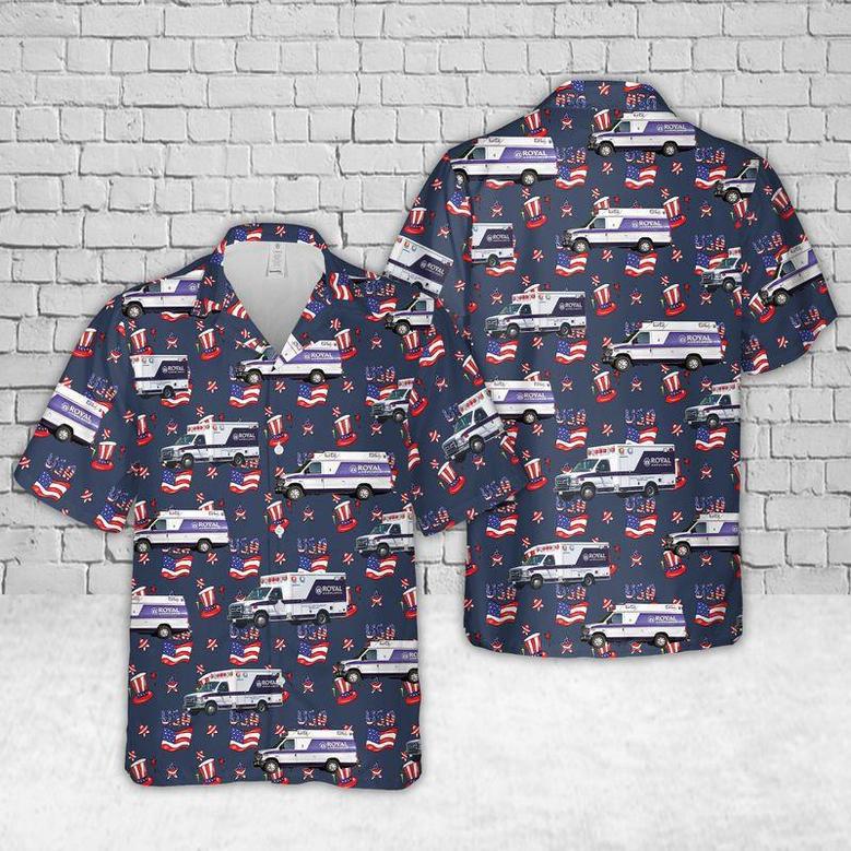 California Royal Ambulance, Of July For Men And Women Unisex Hawaiian Shirt Aloha Shirt