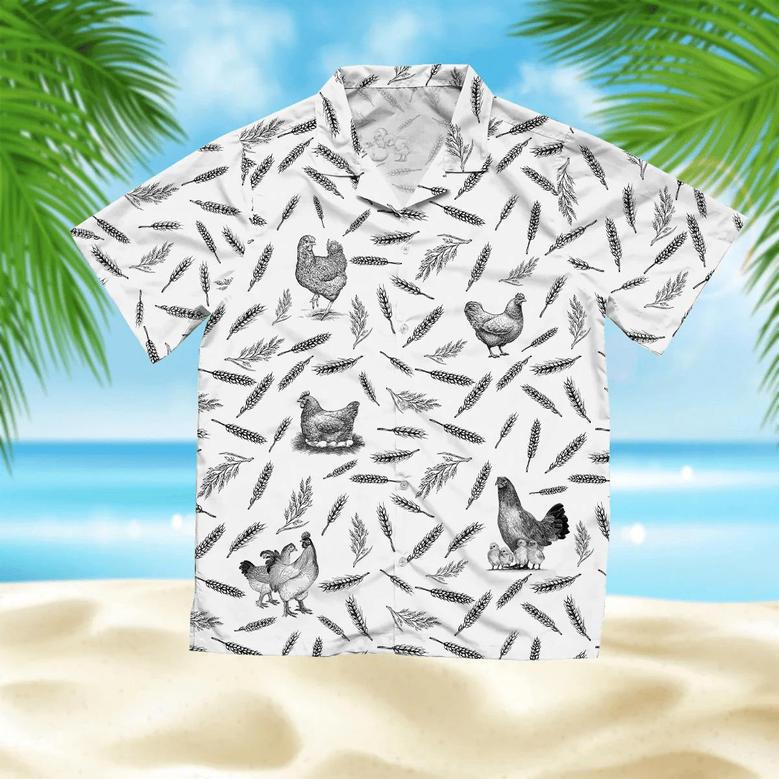 Chicken Pattern - Farm Hawaiian Shirt, Summer Hawaiian Shirts For Men And Women Aloha Beach Shirt Summer Gifts