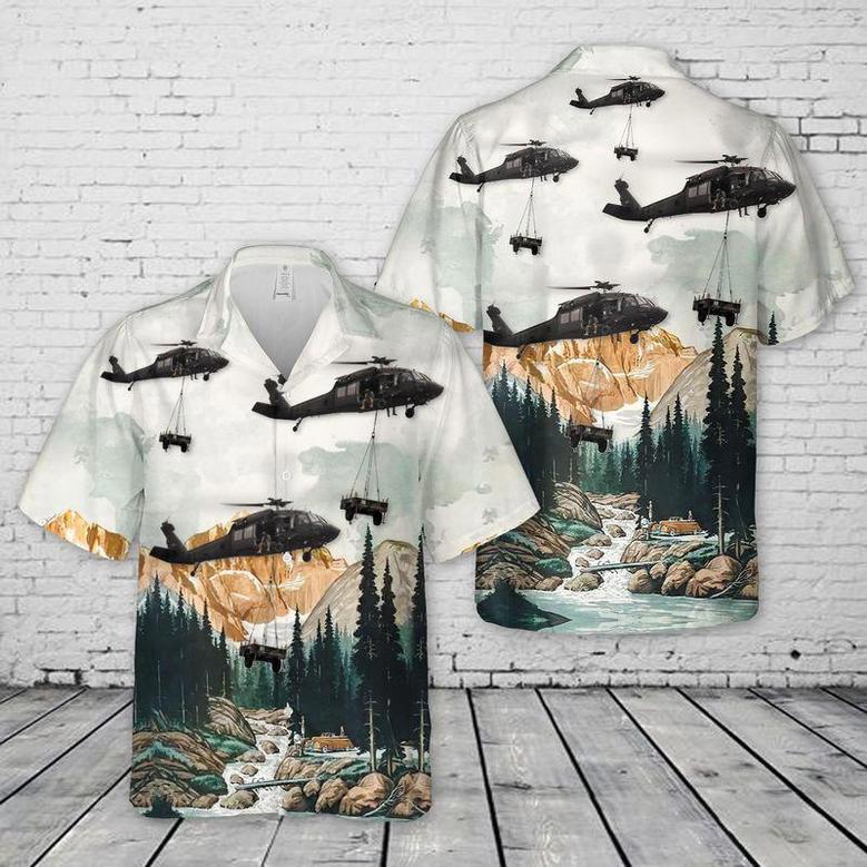 Colorado Army National Guard Black Hawk Helicopter, Battalion Aviation Regiment Unisex Hawaiian Shirt Aloha Shirt