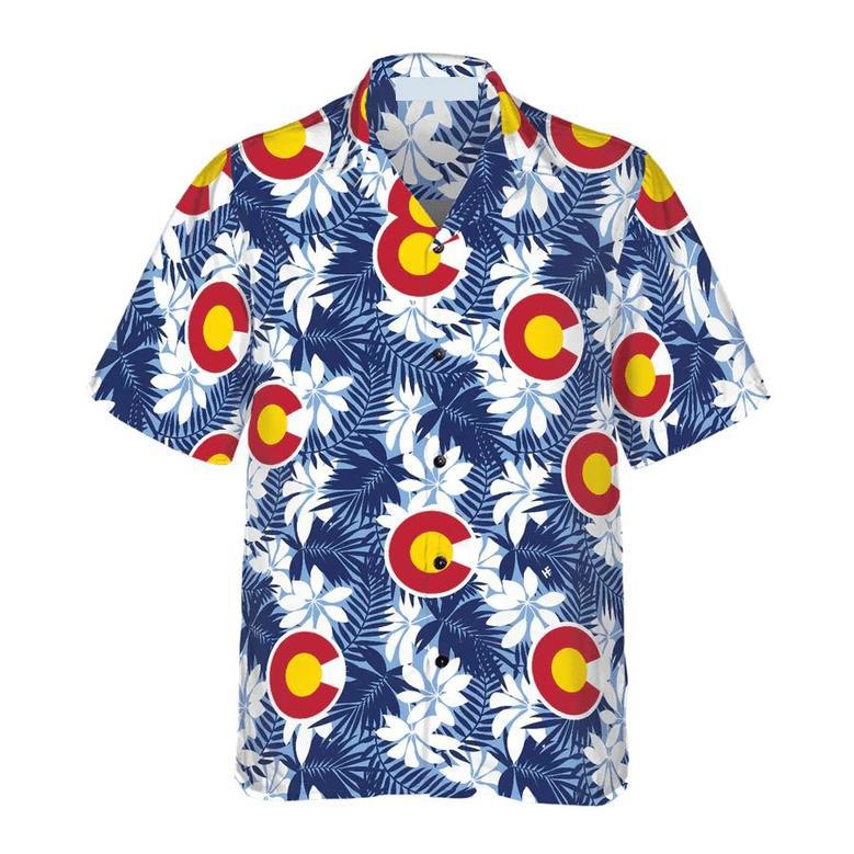 Colorado Flag Seamless Pattern Usa For Men And Women Unisex Hawaiian Shirt Aloha Shirt