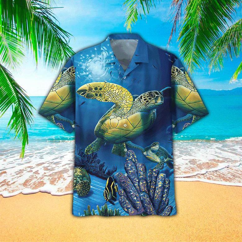 Copy Of Sea Turtle New, S For Men Short Sleeve Aloha Beach Shirt Unisex Hawaiian Shirt Aloha Shirt