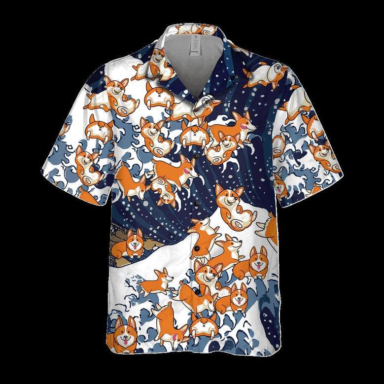 Corgi Hawaiian Shirt, Dog Hawaiian Shirt, Gift For Dog Lovers Summer Gifts