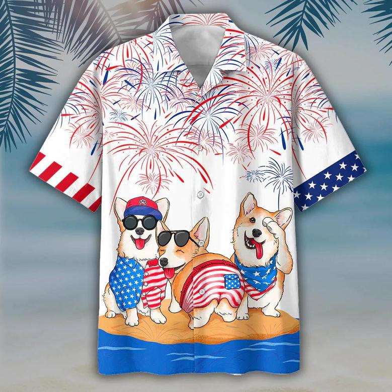 Corgi Hawaiian Shirts - Independence Day Is Coming, Usa Patriotic Hawaiian Shirt Summer Gifts