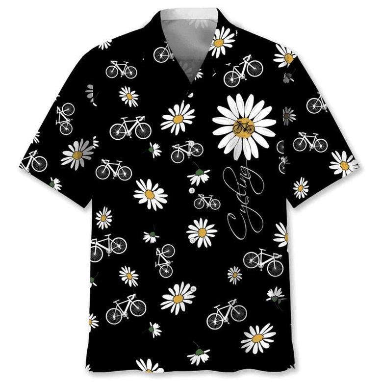 Cycling Daisy For Men And Women, Funny Cycling Shirt, Cycling Shirt, Cyclist Shirt, Bicycle Gift, Biking Gift, Bike Gift Unisex Hawaiian Shirt Aloha Shirt