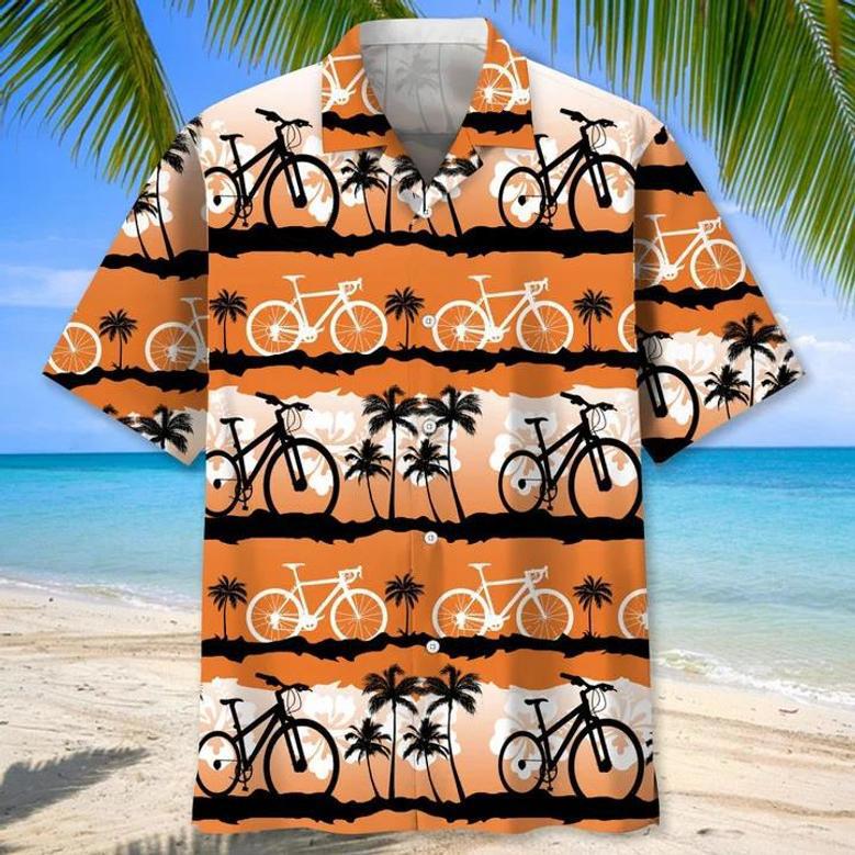 Cycling Nature Beach , For Men, Summer Gift, Gift For Cycling Lover Unisex Hawaiian Shirt Aloha Shirt