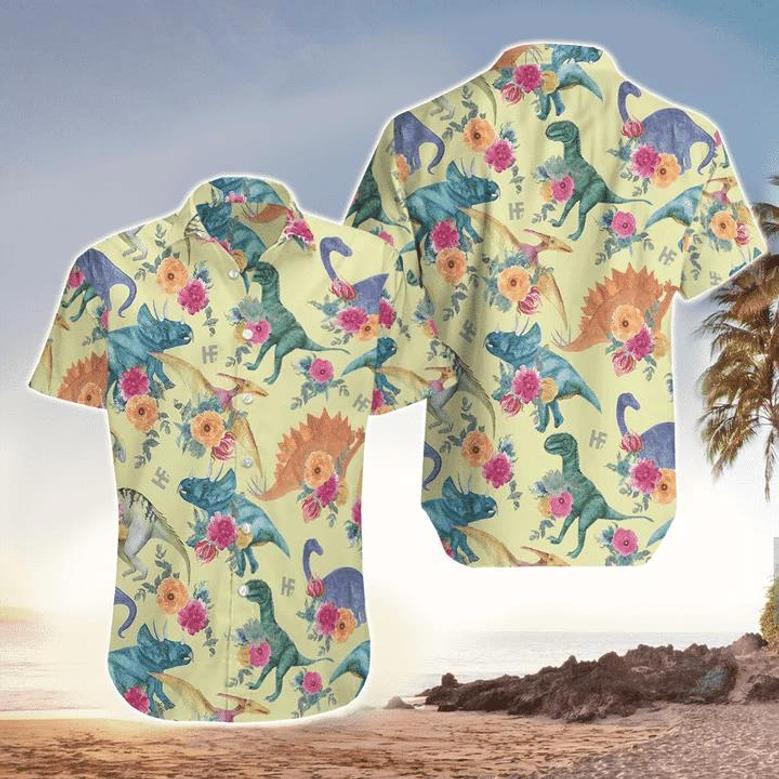 Dinosaurs Hawaiian Shirt For Men, Dinosaurs Lover Gifts Summer Gifts