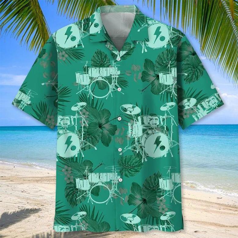 Drum Music , Drum Sticks Shirt, Gift For Drummer, Drum Band Shirt Unisex Hawaiian Shirt Aloha Shirt