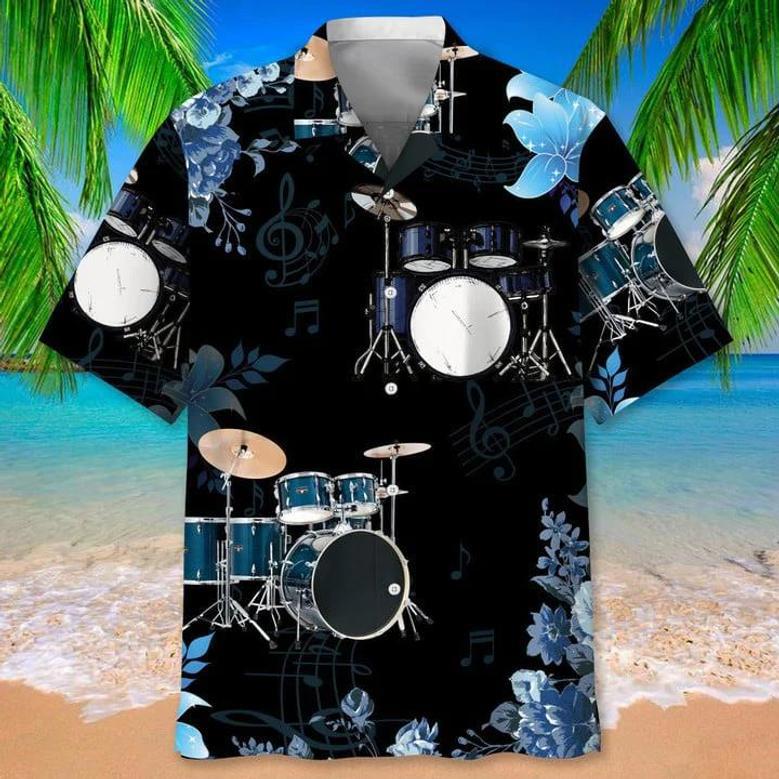 Drum Usa , Drum Nature Flower For Men Unisex Hawaiian Shirt Aloha Shirt