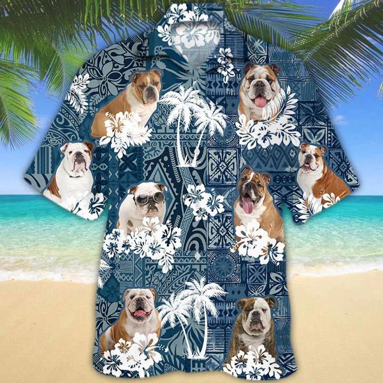 English Bulldog Hawaiian Shirt Summer Gifts