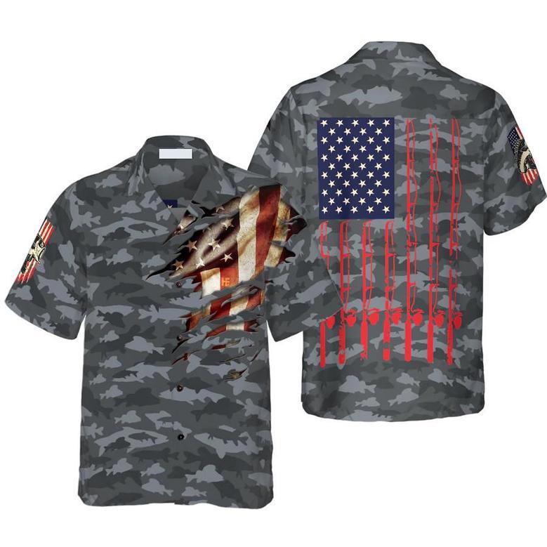 Fishing American Flag Hawaiian Shirt For Men And Women Summer Gifts