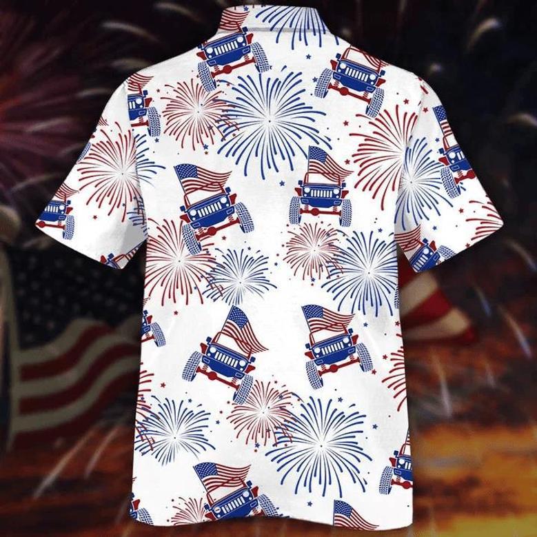 Flag Jee And Fireworks Beautiful Hawaiian Shirt Summer Gifts