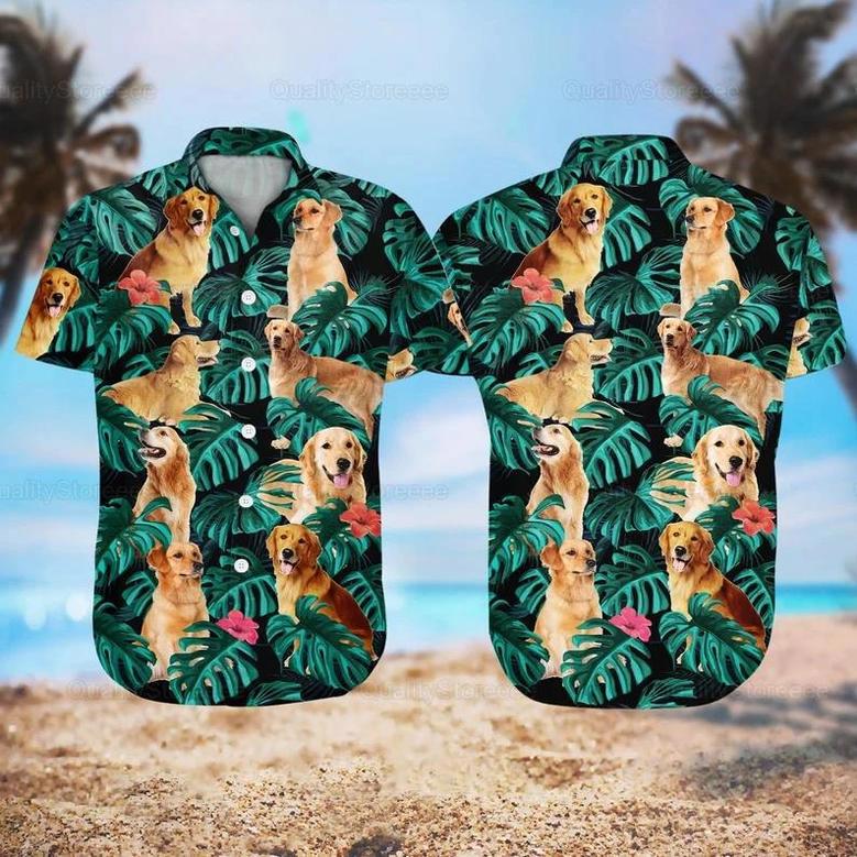 Golden Retriever Hawaii Shirt, Golden Shirt, Shirt For Men, Hawaiian Shirt Summer Gifts