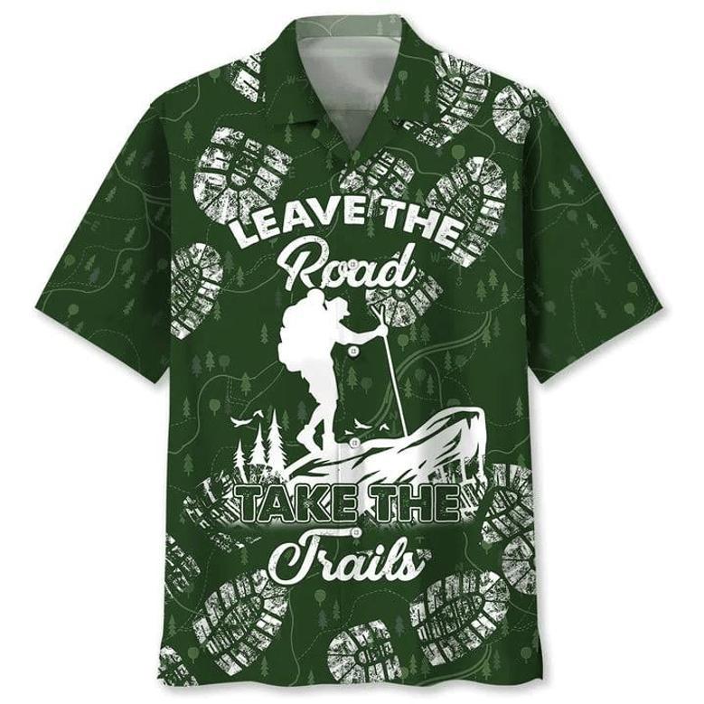 Hiking Road , Hiking And Camping Shirt Unisex Hawaiian Shirt Aloha Shirt