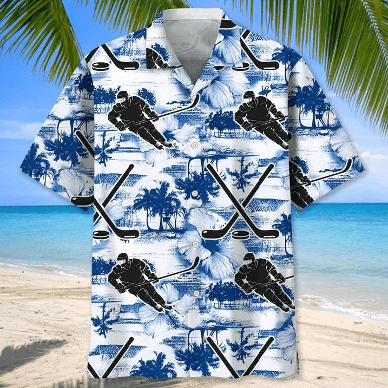 Hockey , For Men, Summer Gift, Gift For Hockey Player Unisex Hawaiian Shirt Aloha Shirt