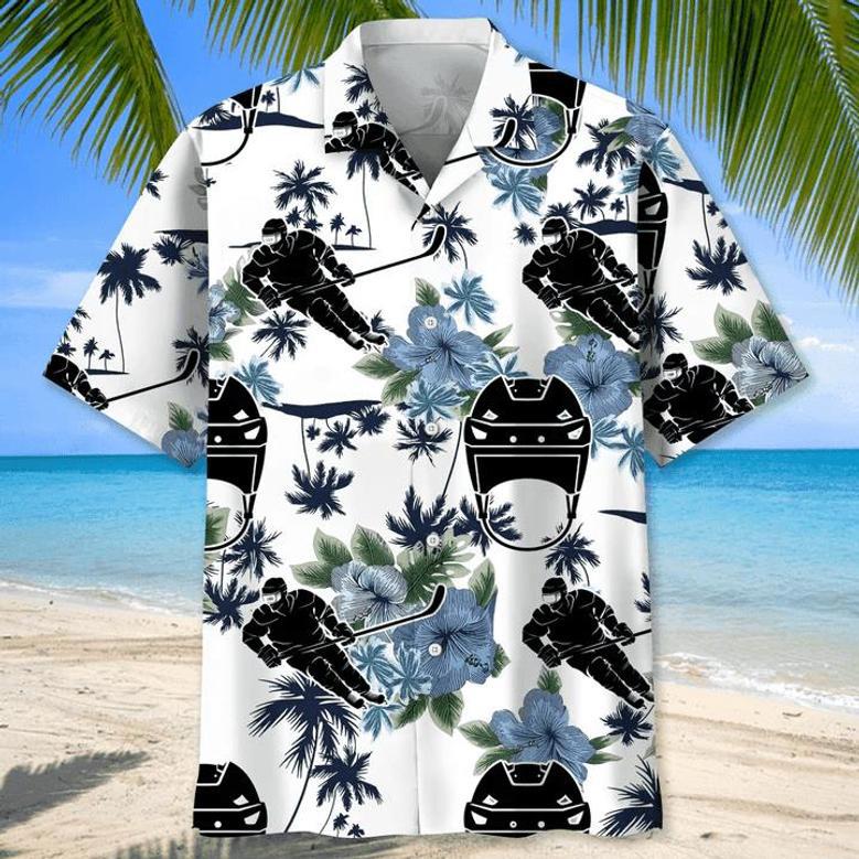 Hockey , For Men, Summer Gift, Gift For Hockey Player Unisex Hawaiian Shirt Aloha Shirt