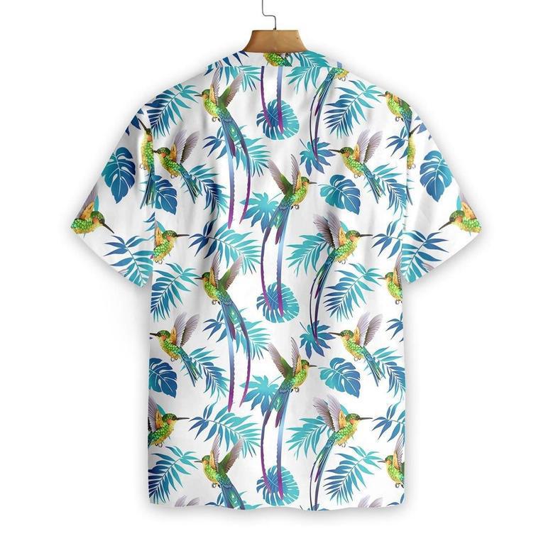 Hummingbird Tropical Hawaiian Shirt, Summer Shirt, Gift For Hummingbird Lover Summer Gifts