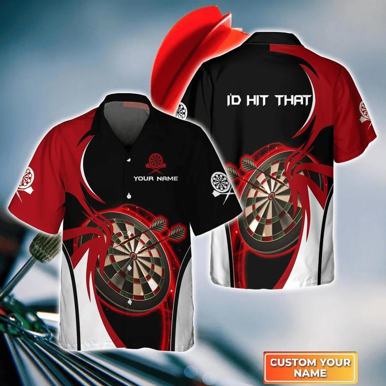 I'd Hit That Darts , Darts For Men, Women, Darts Team Shirt Unisex Hawaiian Shirt Aloha Shirt