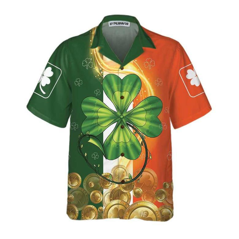 Irish Luck On St. Patrick's Day , St. Patricks Day Shirt, Cool St Patrick's Day Gift Unisex Hawaiian Shirt Aloha Shirt