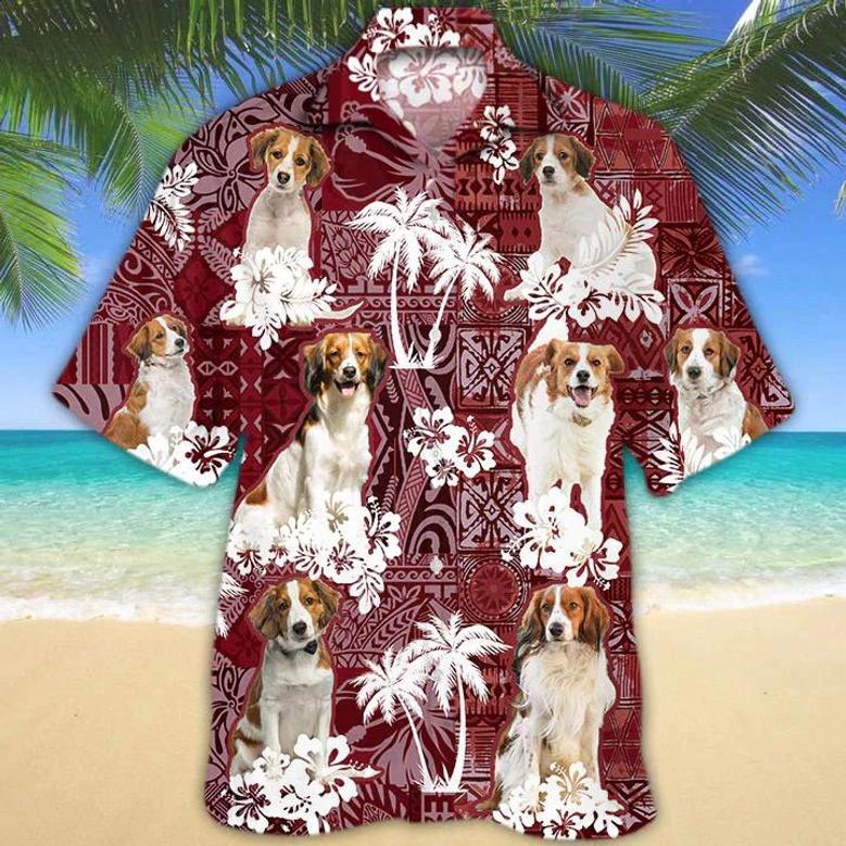 Kooikerhondje Red Hawaiian Shirt, Gift For Dog Lover Shirts, Animal Summer Shirts Summer Gifts