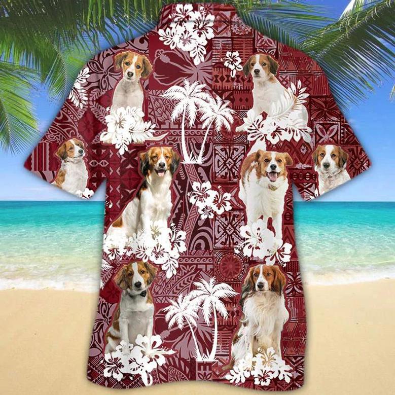 Kooikerhondje Red Hawaiian Shirt, Gift For Dog Lover Shirts, Animal Summer Shirts Summer Gifts