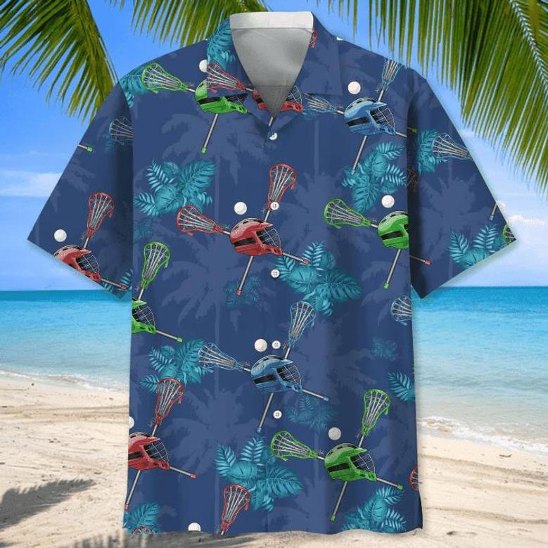 Lacrosse Usa Nature For Men, Lacrosse Life Shirt, Lacrosse Player Gifts Unisex Hawaiian Shirt Aloha Shirt