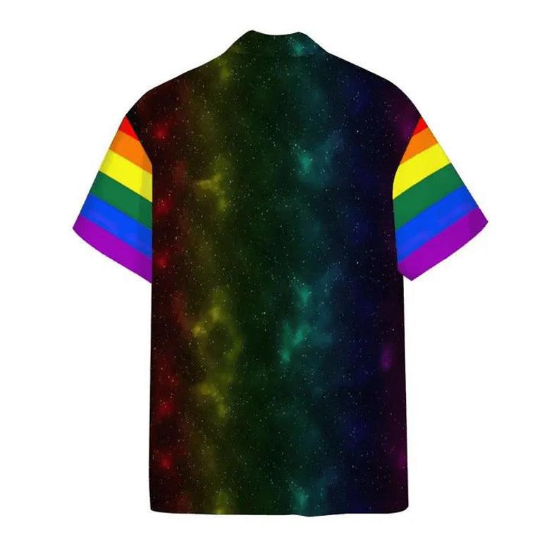 Lgbt , Astronaut Lgbt Rainbow Flag Galaxy Hawaii Aloha Shirt Unisex Hawaiian Shirt Aloha Shirt