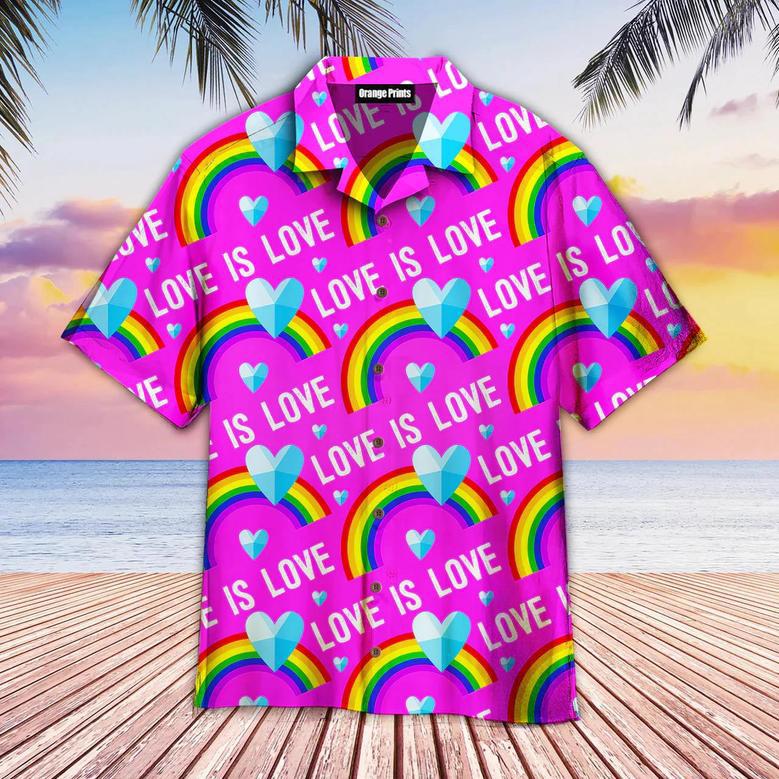 Lgbt Love Is Love Pride Hawaiian Shirt, Lgbt Pride, Gift For Lover, Lgbtq Shirt Summer Gifts