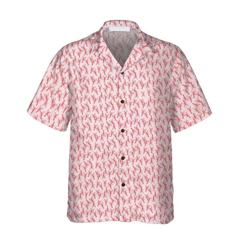 Lobster On Waves Hawaiian Shirt, Unique Lobster Shirt, Lobster Print Shirt For Adults Summer Gifts