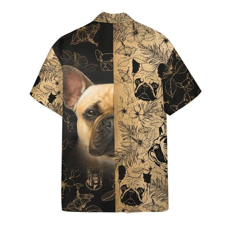 Lovelypod - French Bulldog Hawaii Shirt, S For Men Short Sleeve Aloha Beach Shirt Unisex Hawaiian Shirt Aloha Shirt